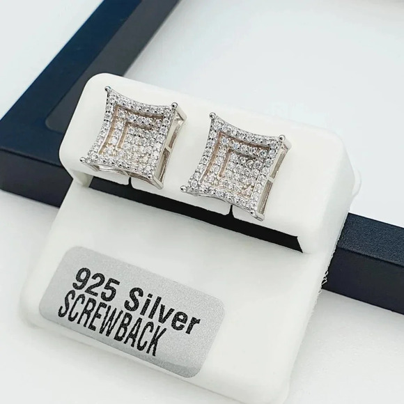 "925 Sterling Silver Cubic Zirconia Earrings, UU1P6A6102 - Picture 2 of 9